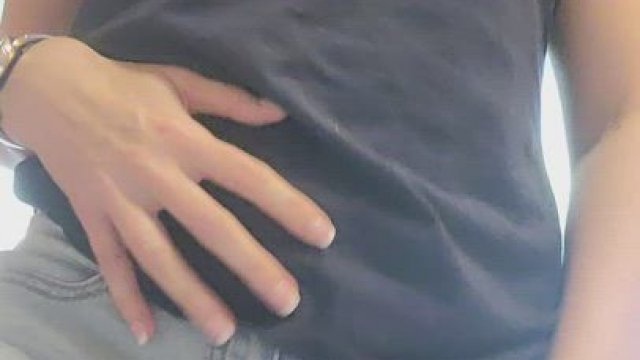 These tiny jean shorts can barely contain my ass (f) 39