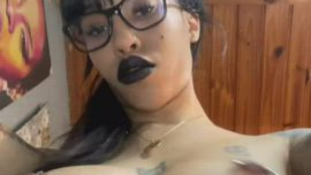 If I were your goth gf, I will ride you and bounce my tits on your face and then