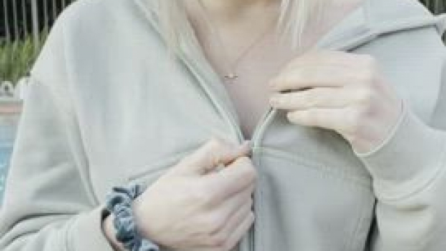 It’s like this jacket was made for flashing my boobies (: