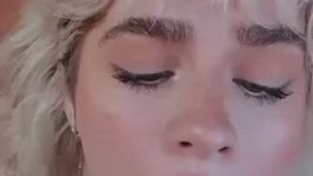 Cumshot on a pretty face