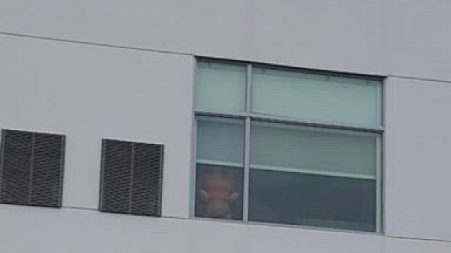 Texted hubby who was lounging by the hotel pool to look up. Pretty sure he was n