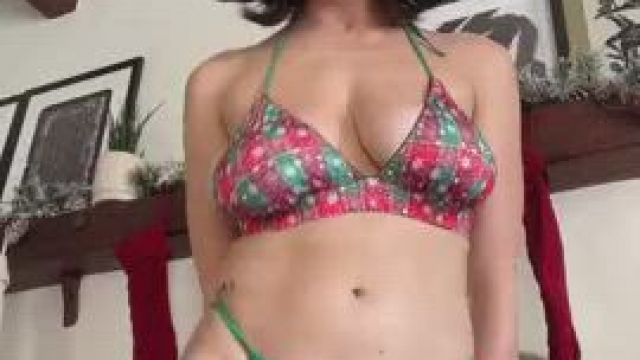 [/r/stripgirls] Whether it is Christmas or not, enjoy this young busty petite da