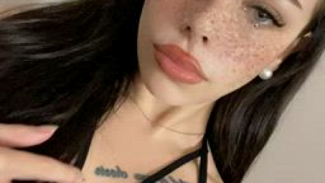 Fuckdoll Black Outfit blue eyes waiting for you