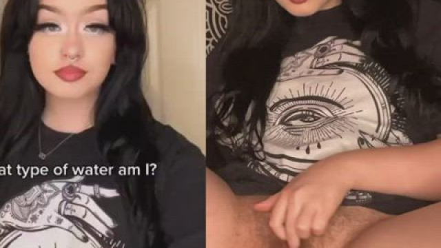 Tiktok slut with thick heavy bush