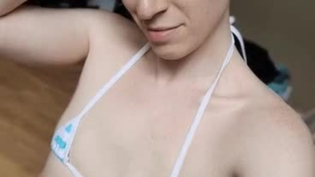 My hair and bikini are both barely there~