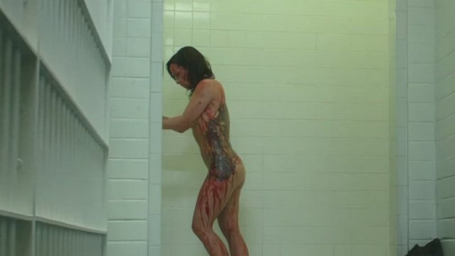 Danielle Harris - solid shower plot in Hatchet III