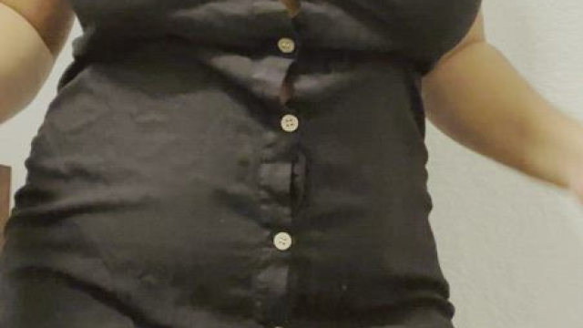 Do you like my dress? (Or my huge tits?)