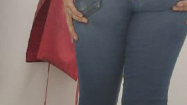 peeling at work and my panties got stuck to my creamy pussy