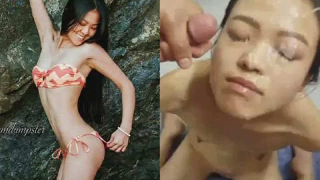 The little asian cumdumpster