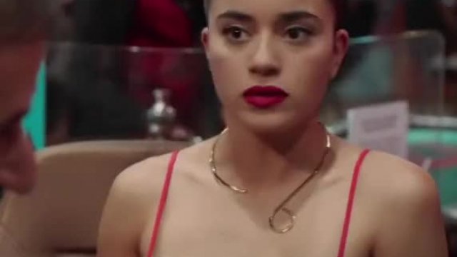 Paulina Gaitan - Boob jiggle plot in 'Diablo Guardian'