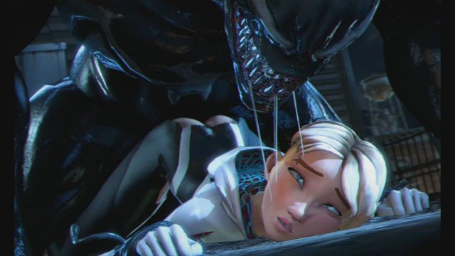 Venom deep-dicking Spider-Gwen (FroggySfm, Evilaudio) [Marvel]