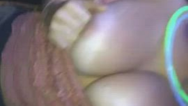 Boobs out at the nightclub