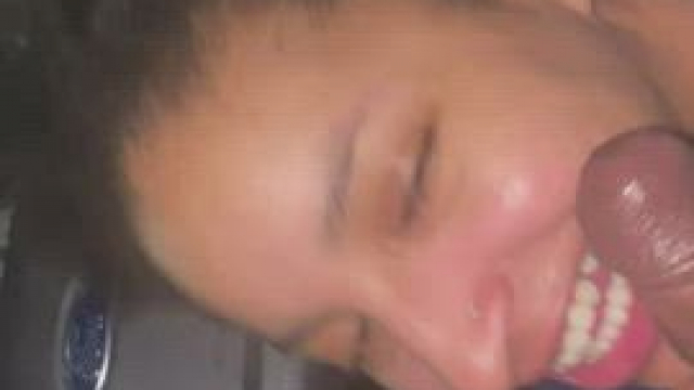 My boyfriend love watching me suck stranger dick in the car he always cum so fas