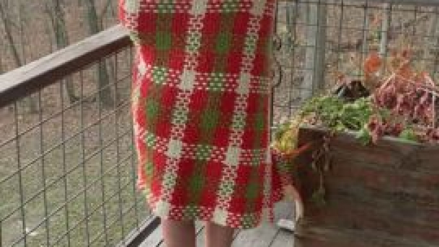 Love my Christmas blanket, but I really want to be covered with the white stuff!