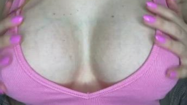 If you're jerking off now, then I want you to cum on my tits