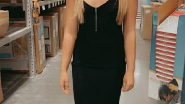 I never wear panties under my dress