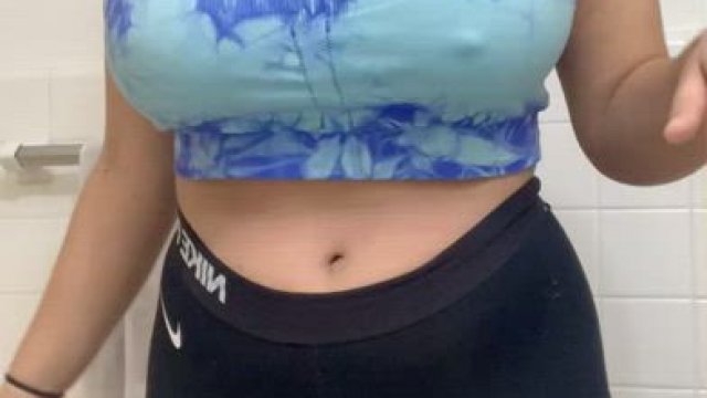 Just got done working out. Wanna see my tits?