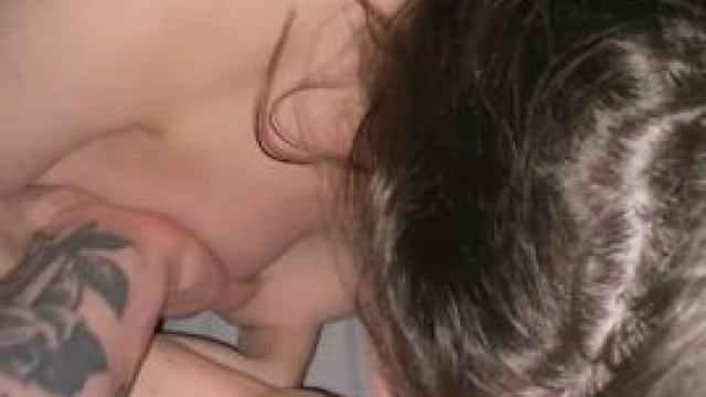 he makes me cum just by cumming all over my face