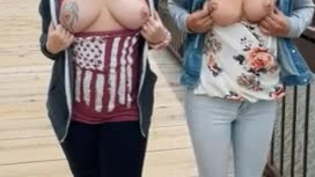 Love having friends to help me scare the locals