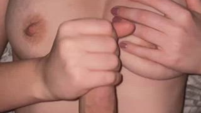 I love stroking him until he cums on my chest