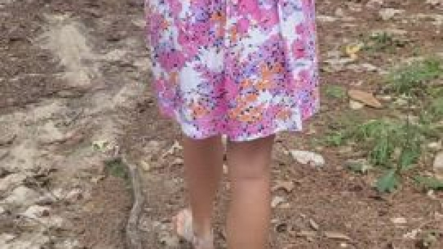 Want to go on a walk with this milf?
