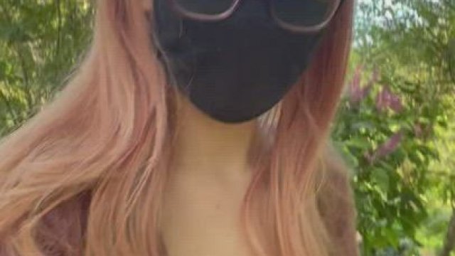 my nipples got rock hard walking around like this at a public garden