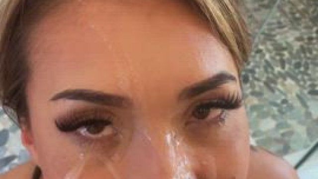 I love sucking his cock after getting a big facial