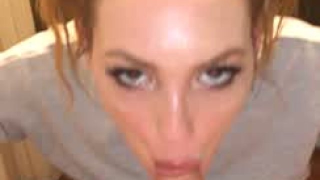 Redhead in the bathroom