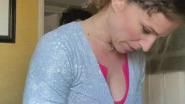 My step son is such a perv. Can’t a lady get her make up done in peace?! [MF] MI