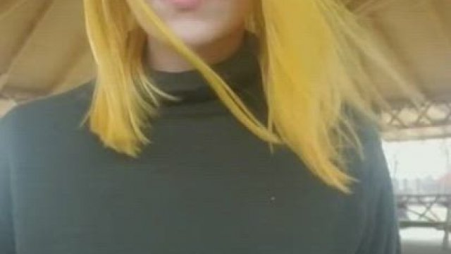 quick risky drop at the park for you [gif]