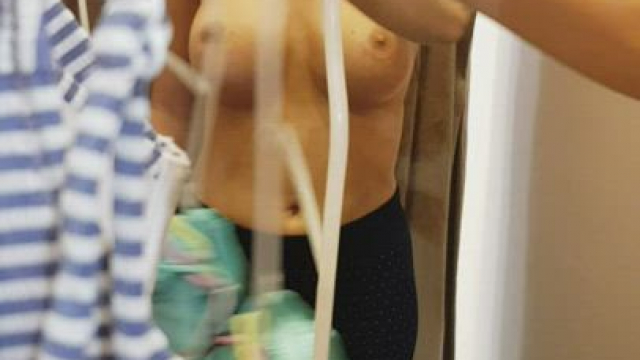 Naked in changing room