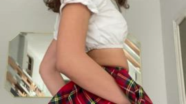 Your breakfast in bed is under my skirt