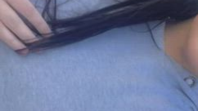 Flashing my big perky tits like a good slut