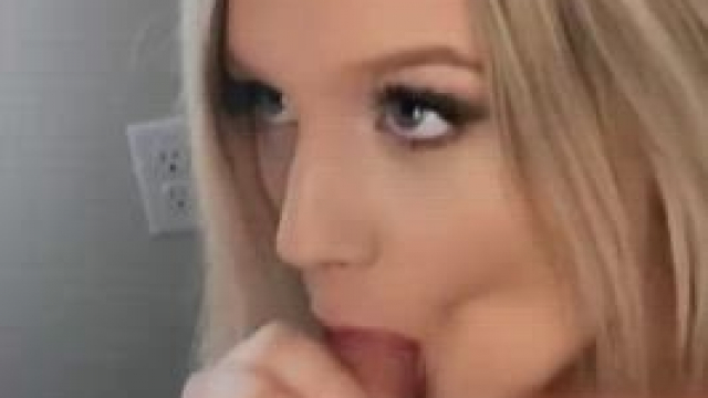 I look so cuty with cum in my mouth