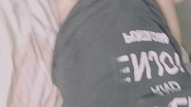 Tattooed Argentinian girl getting herself in bed