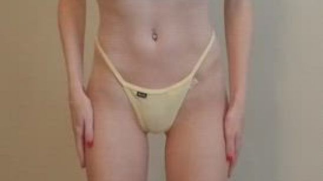 Showing off my skinny, naked body