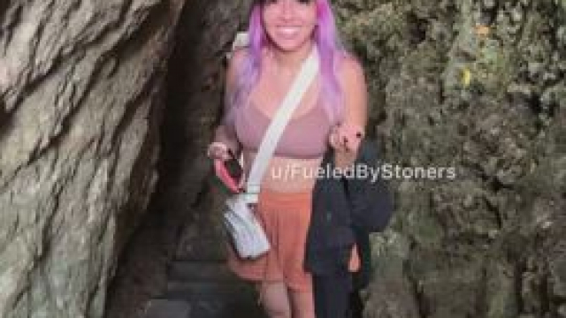 Bringing out the whores on my way down the trail [GIF]