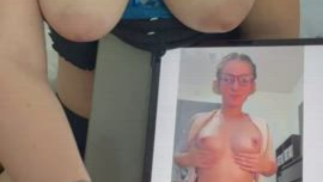 I get totally wet when I jerk my bf off to other whores