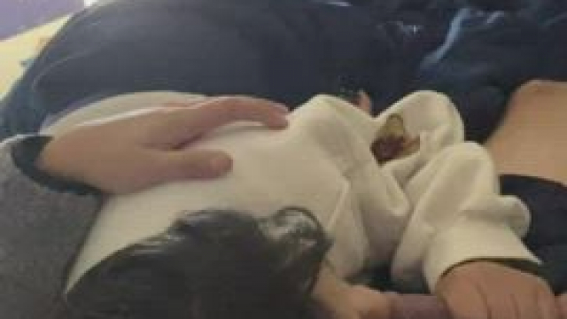 Sometimes his dick in my mouth while we watch tv helps me decompress.