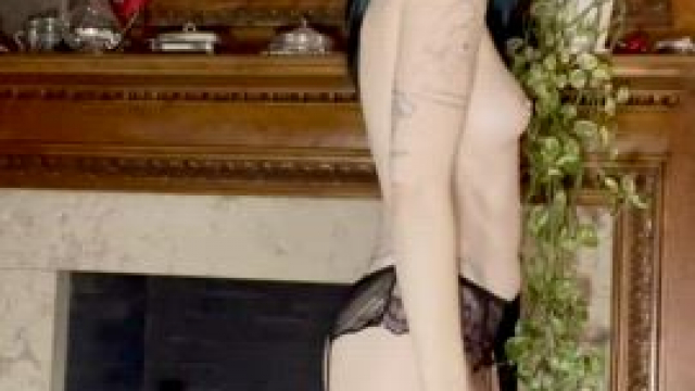 Spreading Pierced Pussy for Better View