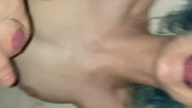 Taking a facial from my husband's friend