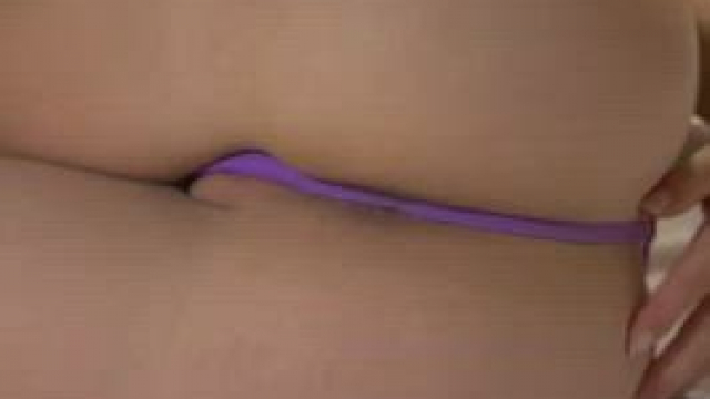 Thongs are good for pulling to the side