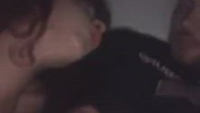 her eyes expand while she takes cum inside mouth