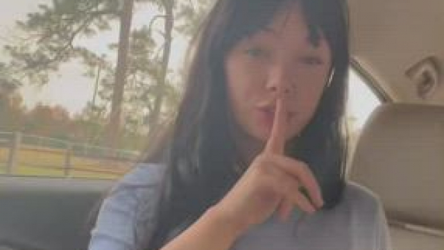 taking nude videos in the parking lot while my friend is inside shopping ;)