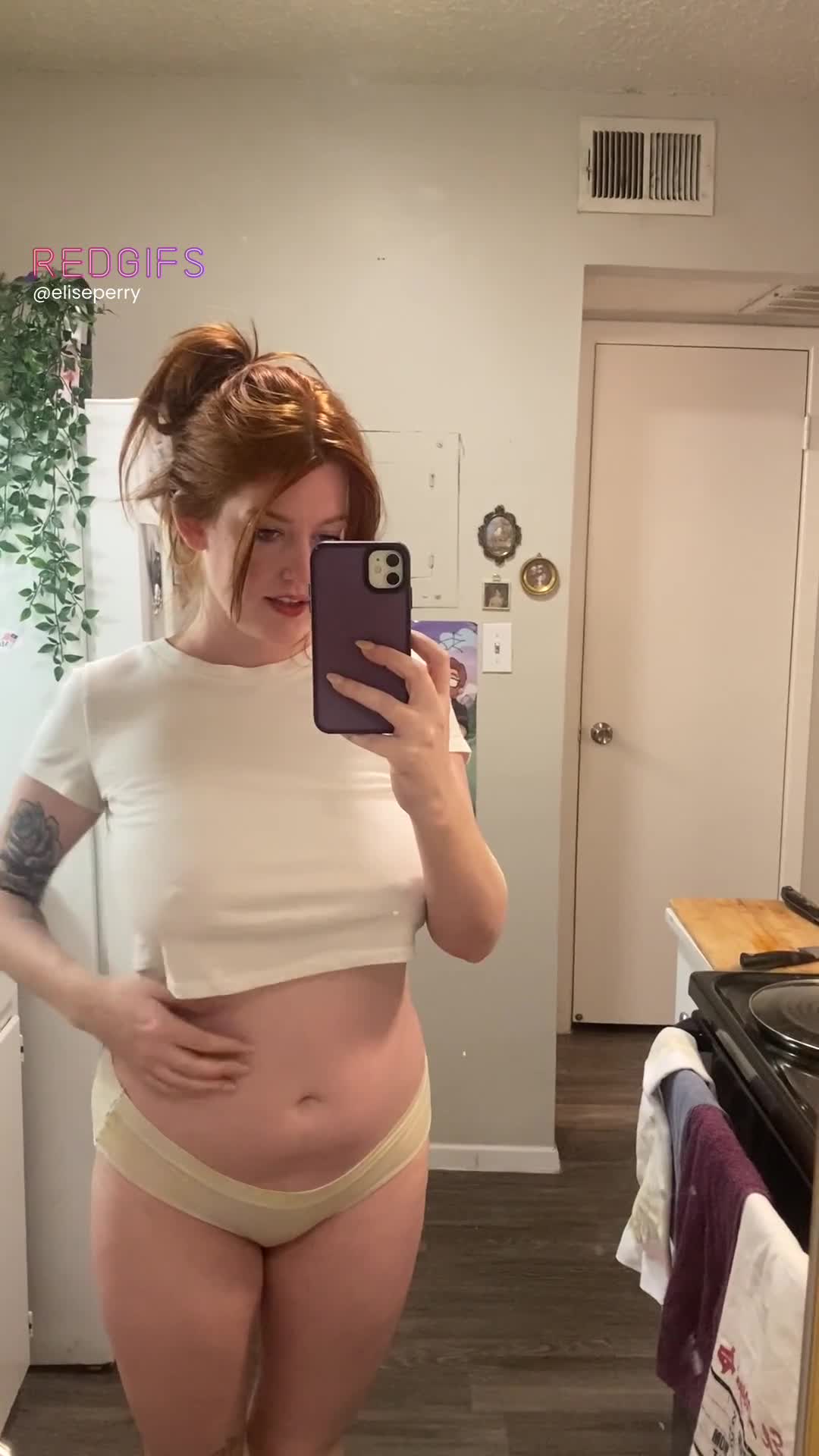 i feel so slutty in this little white shirt