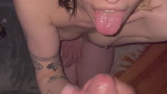 Can you cum on my face now please