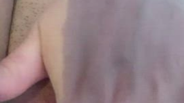 Playing with my wet pussy.
