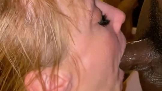 Swallowing cock makes me cum