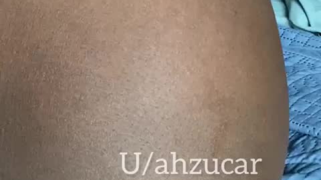 Peekaboo pussy reveal with butt plug