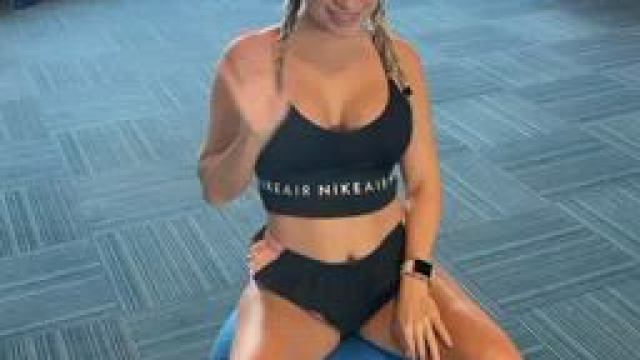 The gym was a little toasty!